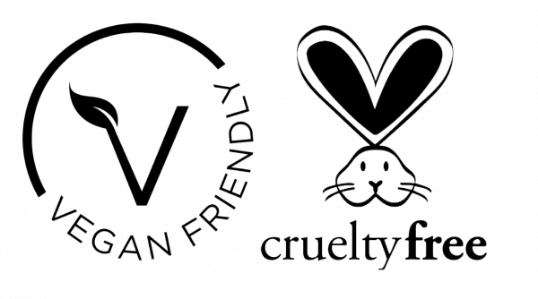 the logo for vegan friendly and crunchy free